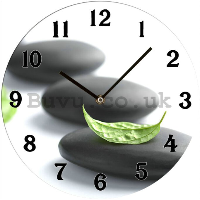 Glass wall clock - Zen