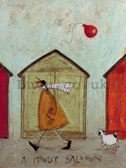Painting on canvas: Sam Toft, A Moody Balloon
