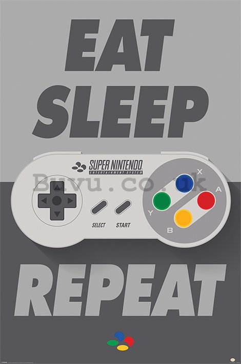 Poster - Nintendo Eat Sleep Repeat