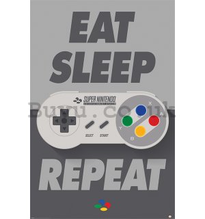 Poster - Nintendo Eat Sleep Repeat