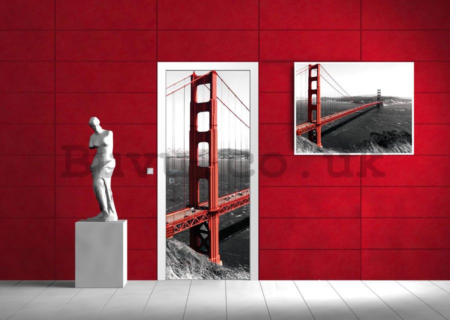 Photo Wallpaper Self-adhesive: Golden Gate Bridge - 211x91 cm
