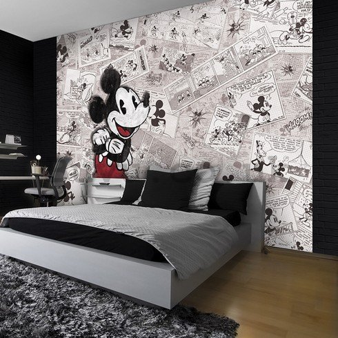Wall Mural: Mickey Mouse (newspapper) - 254x368 cm