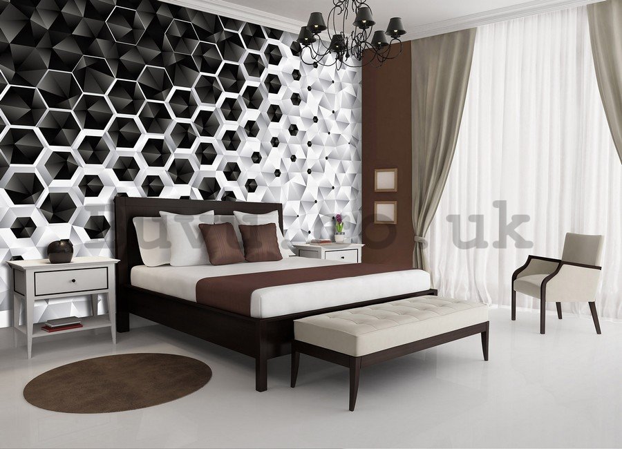Wall Mural: 3D Abstraction (4) - 184x254 cm