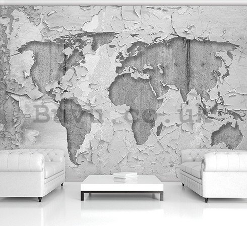 Wall Mural: Artistic map of the world (2) - 184x254 cm