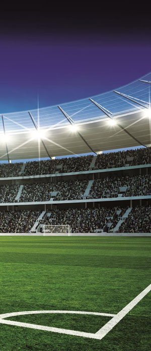 Photo Wallpaper Self-adhesive: Football Stadion (2) - 211x91 cm