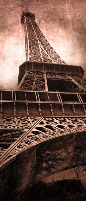 Photo Wallpaper Self-adhesive: Eiffel Tower (4) - 221x91 cm