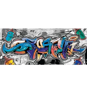 Wall Mural: Graffiti (9) - 104x250 cm