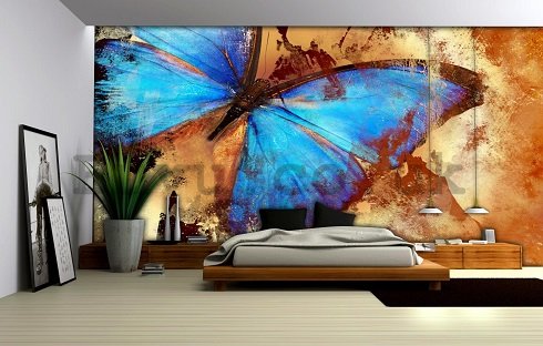 Wall Mural: Painted butterfly - 254x368 cm