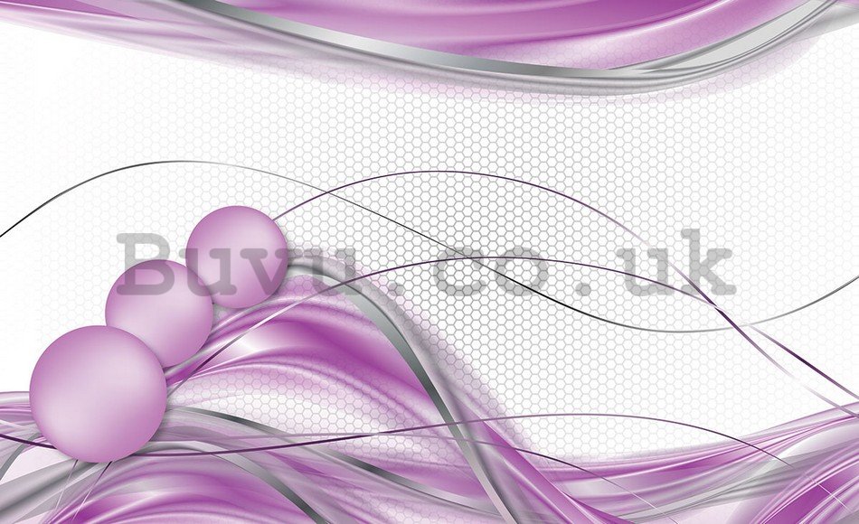 Wall Mural: Violet abstract - 254x368 cm