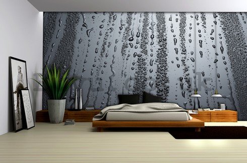 Wall Mural: Raindrops - 254x368 cm