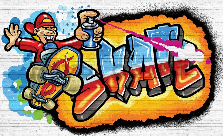 Wall Mural: Skate graffiti - 184x254 cm