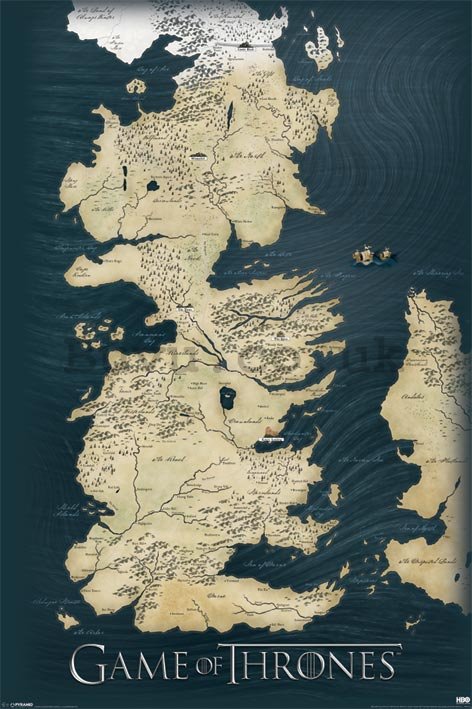 Poster - Game Of Thrones (Map)
