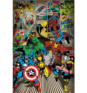 Poster - Marvel Comics, Here Come The Heroes