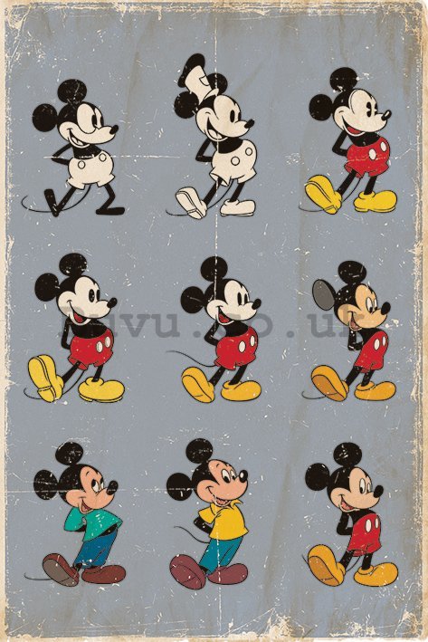 Poster - Mickey Mouse (Evolution)