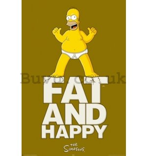 Poster - Simpsons fat and happy (1)