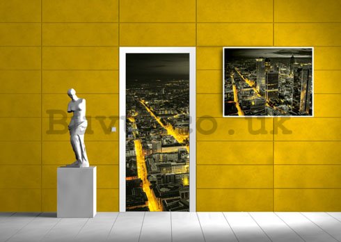 Photo Wallpaper Self-adhesive: Colours of the city - 221x91 cm