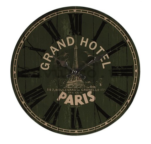 Glass wall clock - Grand Hotel PARIS