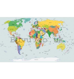 Wall mural vlies: Map of the world (2) - 104x152,5 cm