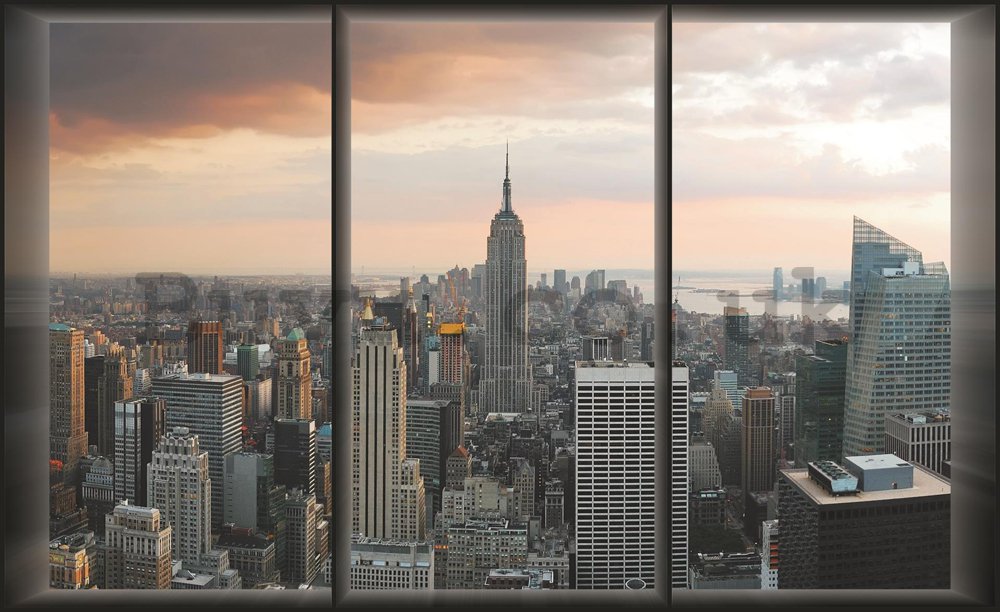 Wall Mural: View out of the window of Manhattan - 254x368 cm