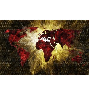 Wall Mural: Artistic map of the world (1) - 254x368 cm
