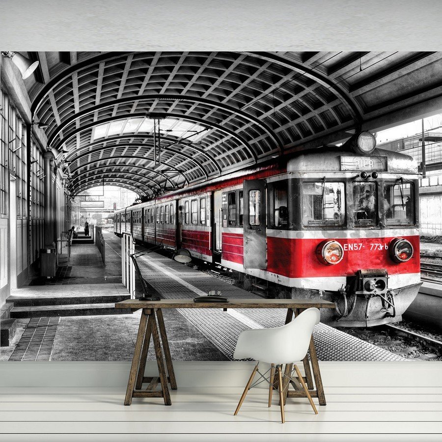 Wall Mural: Old subway (colorful) - 254x368 cm
