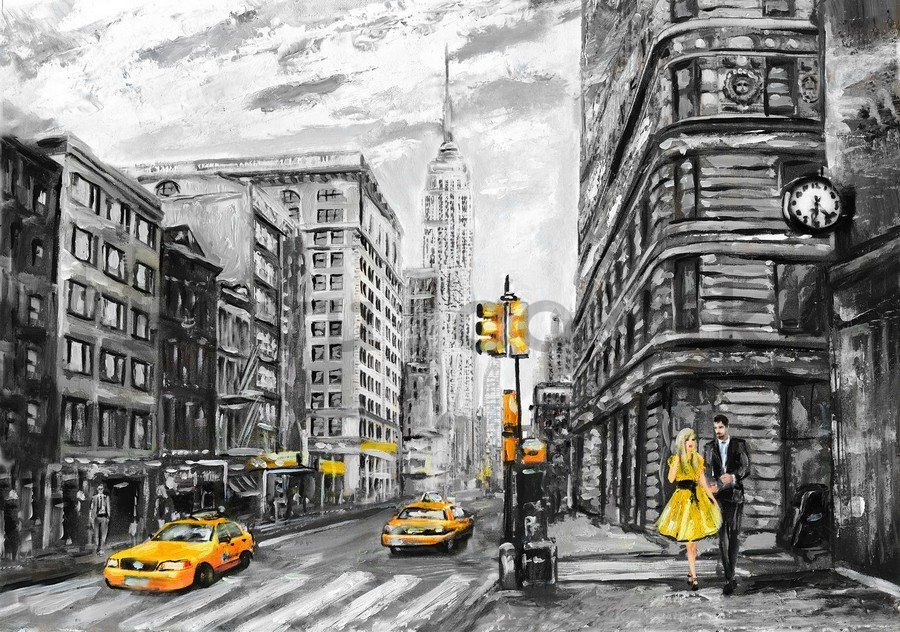 Wall Mural: New York (painted) - 254x368 cm