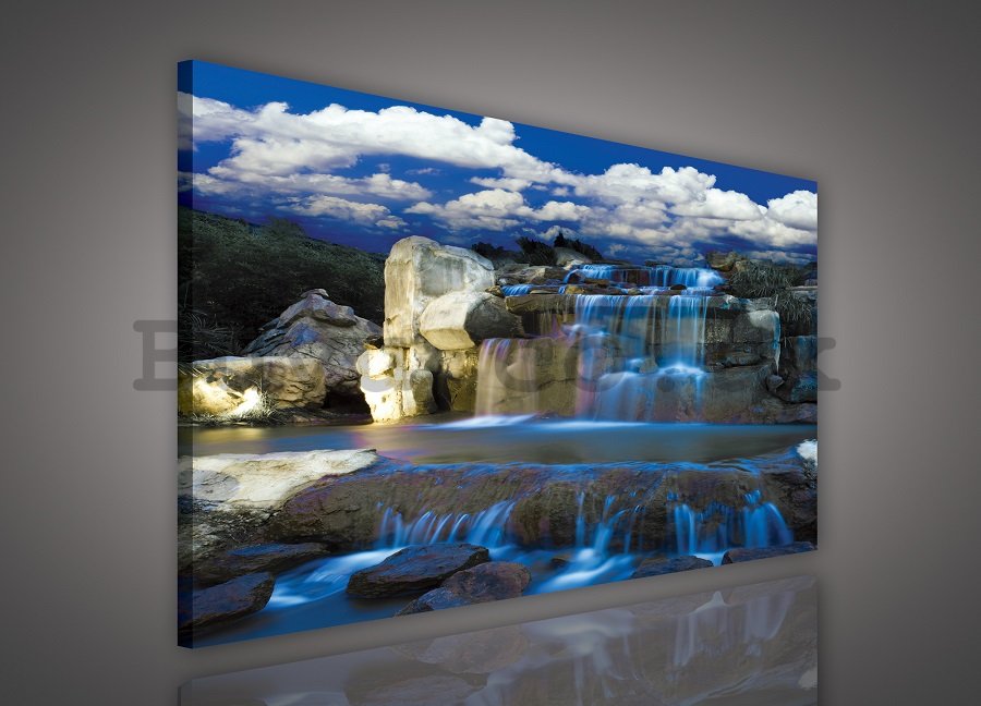 Painting on canvas: Waterfall (2) - 75x100 cm