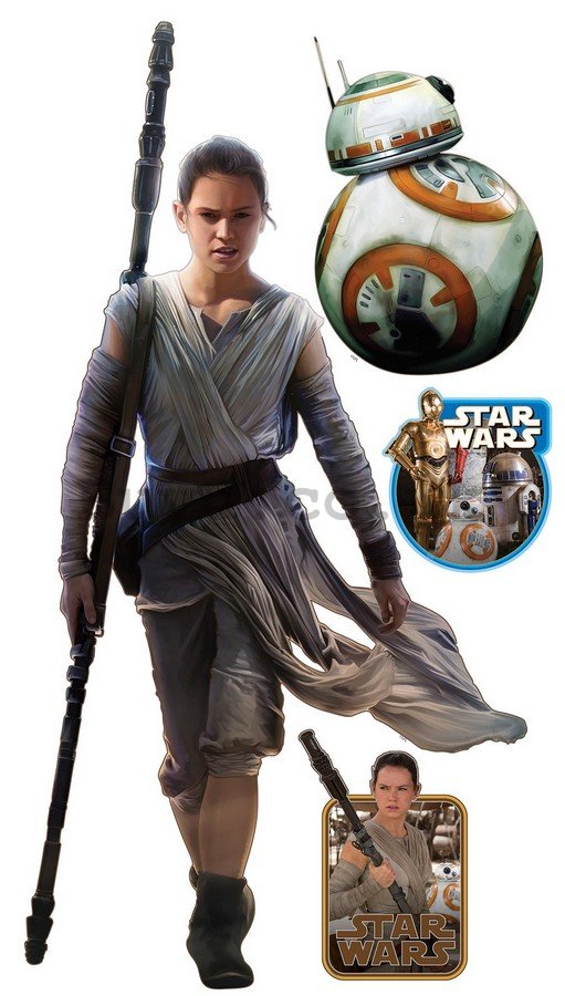 Sticker - Star Wars (Rey and BB-8)