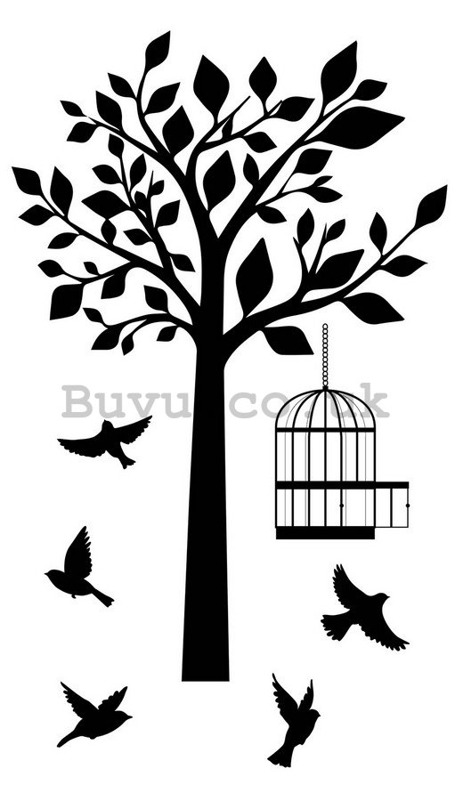 Sticker - Birds & Tree (Shadows)