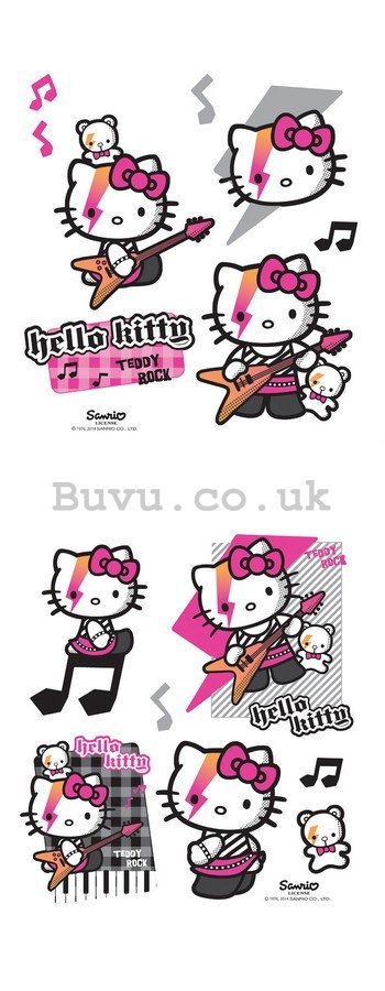 Sticker - Hello Kitty (Teddy Rock)