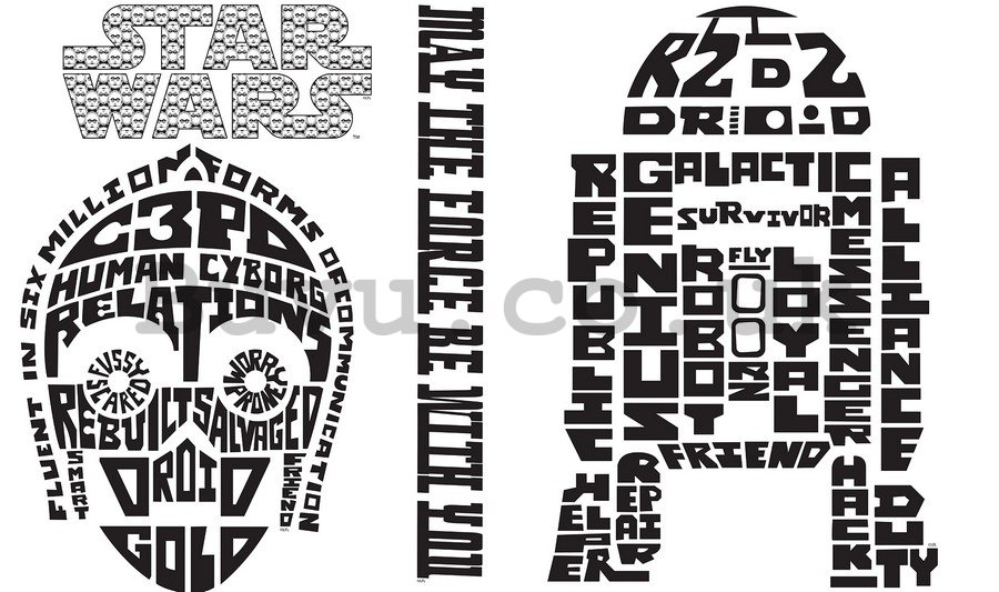 Sticker - Star Wars (C-3PO & R2-D2)