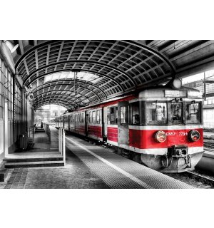 Wall mural vlies: Old subway (colorful) - 184x254 cm