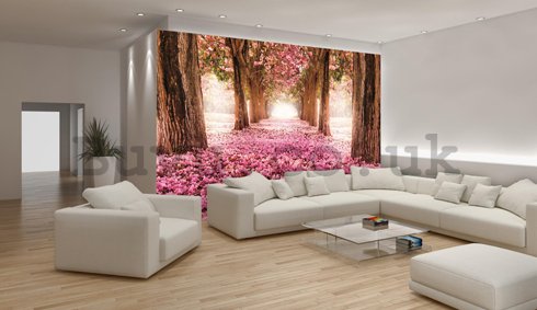 Wall Mural: Blossom alley (1) - 184x254 cm