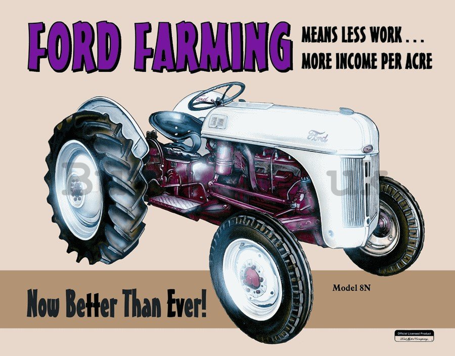 Metal sign - Ford Farming 8N