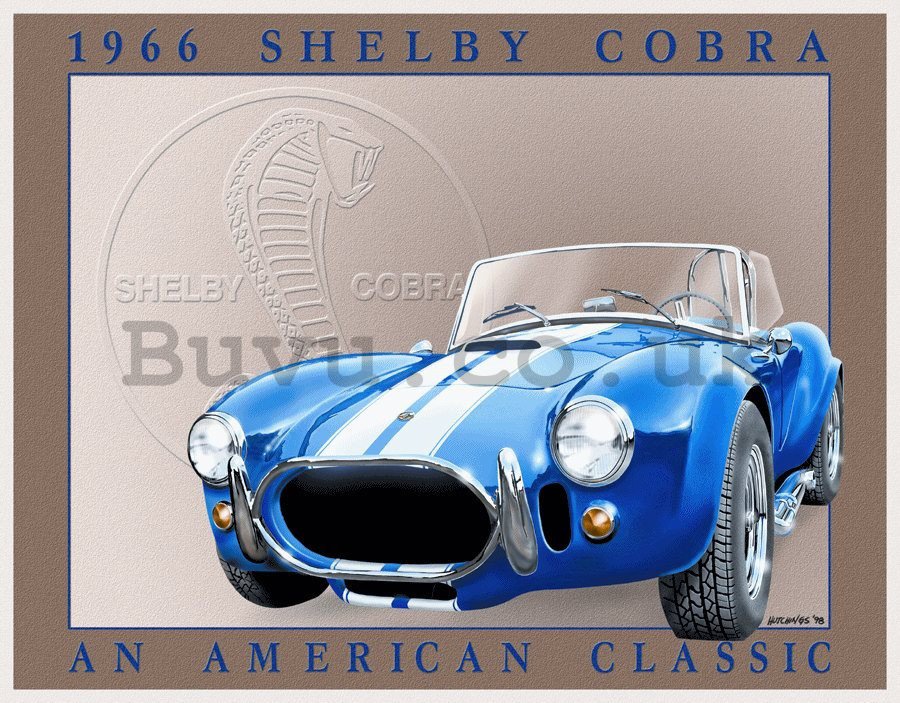 Metal sign - Shelby Cobra (1)