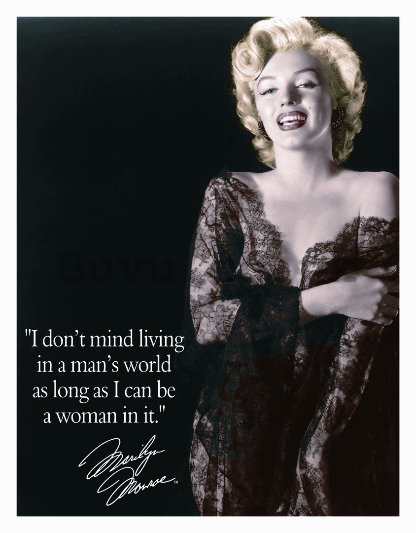 Metal sign - Marilyn Monroe (Man's World)