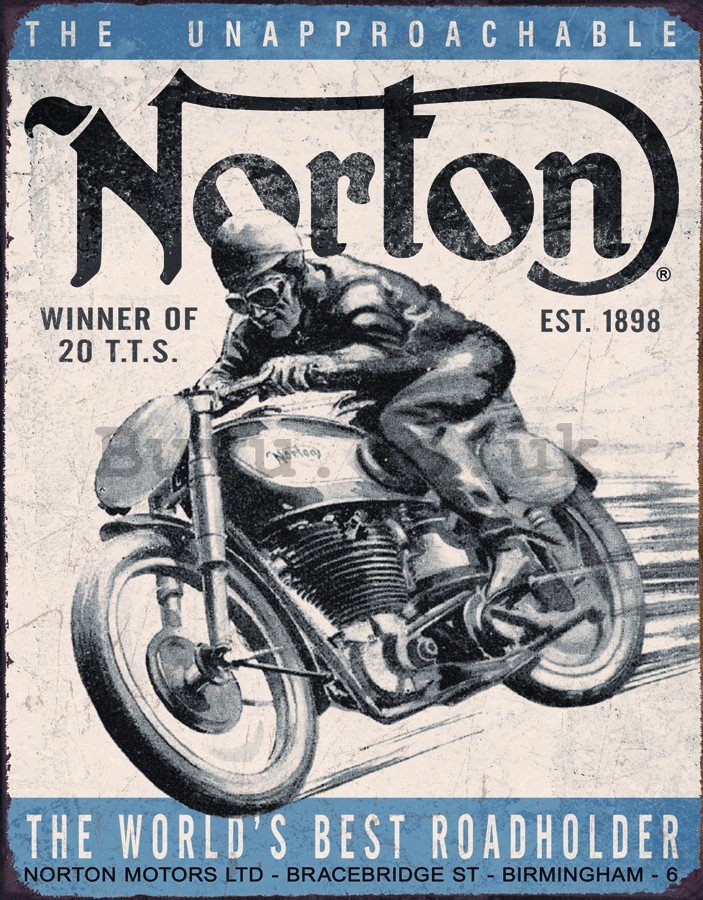 Metal sign - Motorcycles (Norton 1898)