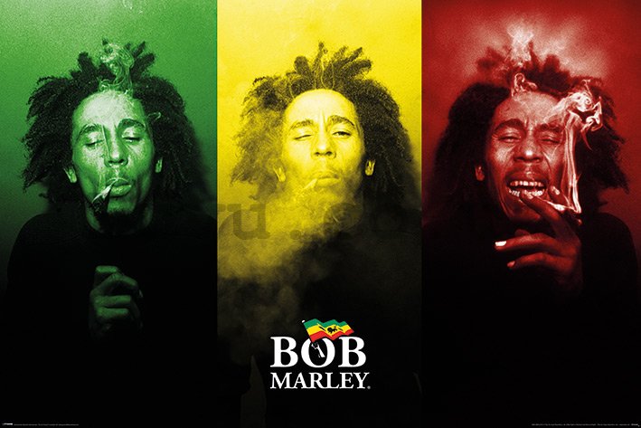 Poster - Bob Marley (Tricolour Smoke)