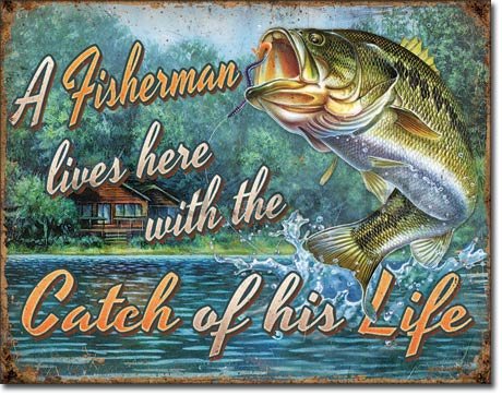 Metal sign - Fisherman's Catch