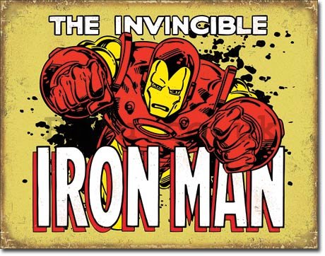 Metal sign - The Invincible Iron Man (2)