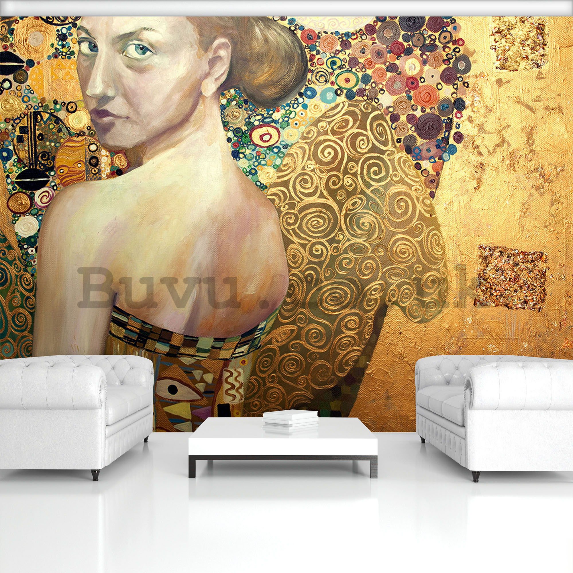 Wall mural vlies: Beauty (oil painting) - 254x368 cm