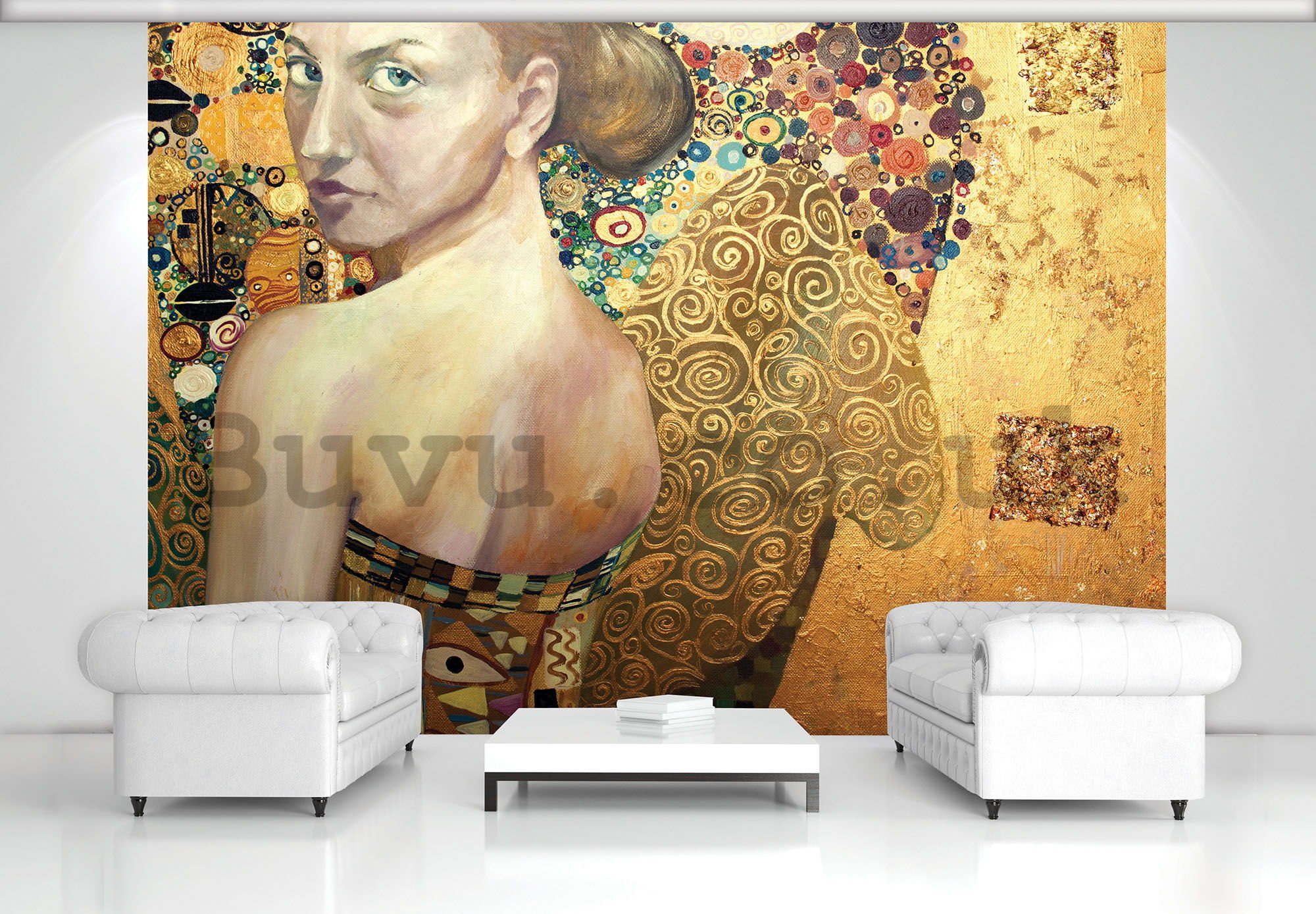 Wall mural vlies: Beauty (oil painting) - 104x152,5 cm