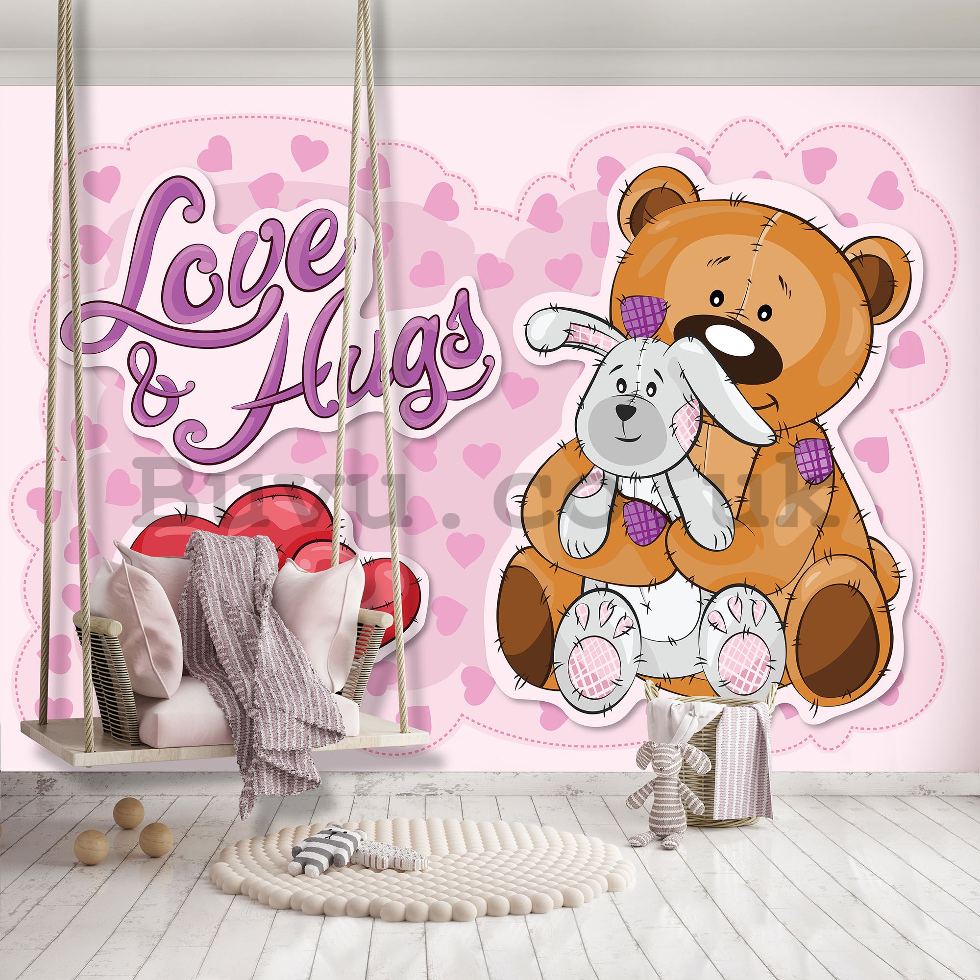 Wall mural: Love & Hugs - 184x254 cm