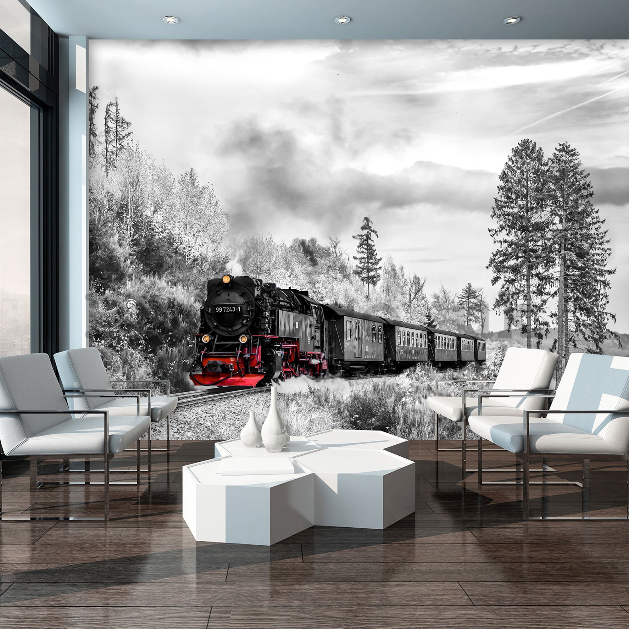 Wall mural: Steam locomotive (2) - 184x254 cm