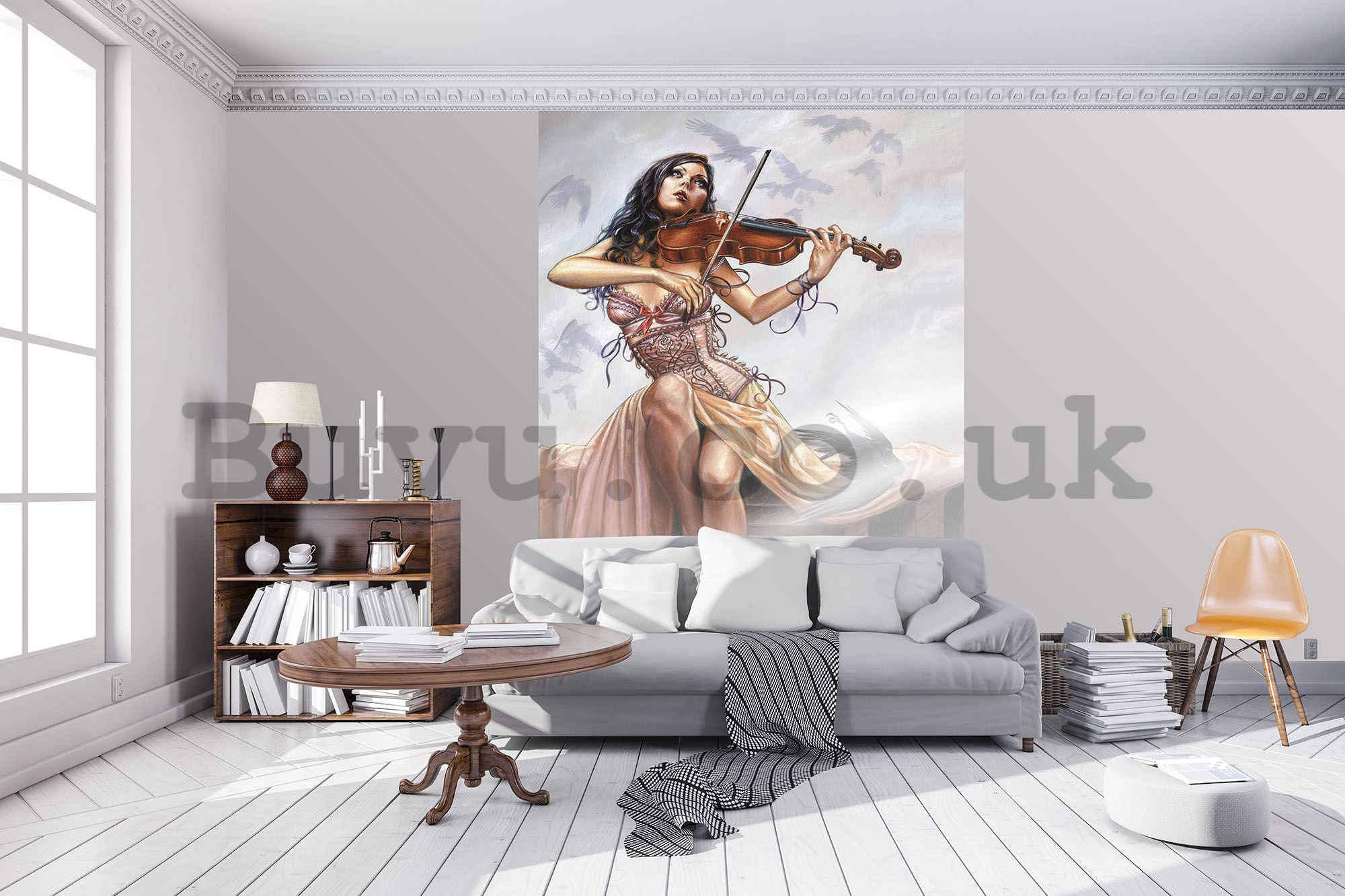 Wall mural: Alchemy Gothic (violinist) - 254x184 cm