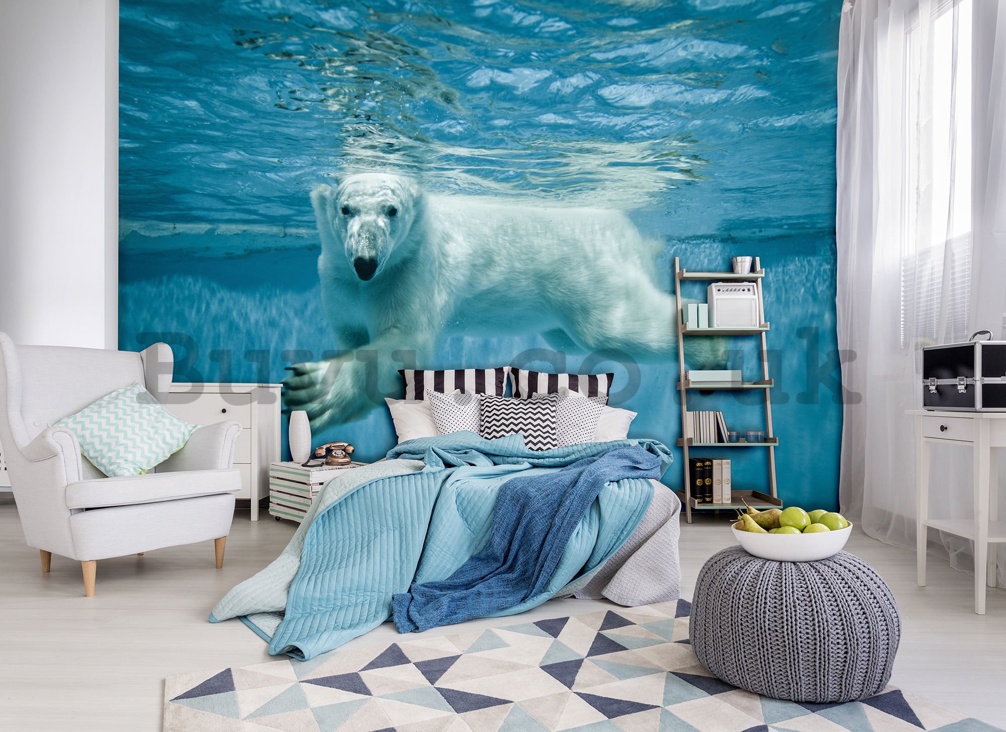 Wall mural vlies: Polar Bear (1) - 184x254 cm