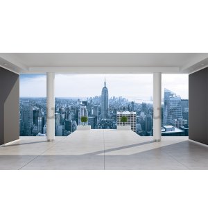 Wall mural vlies: View on Manhattan (terrace) - 416x254 cm