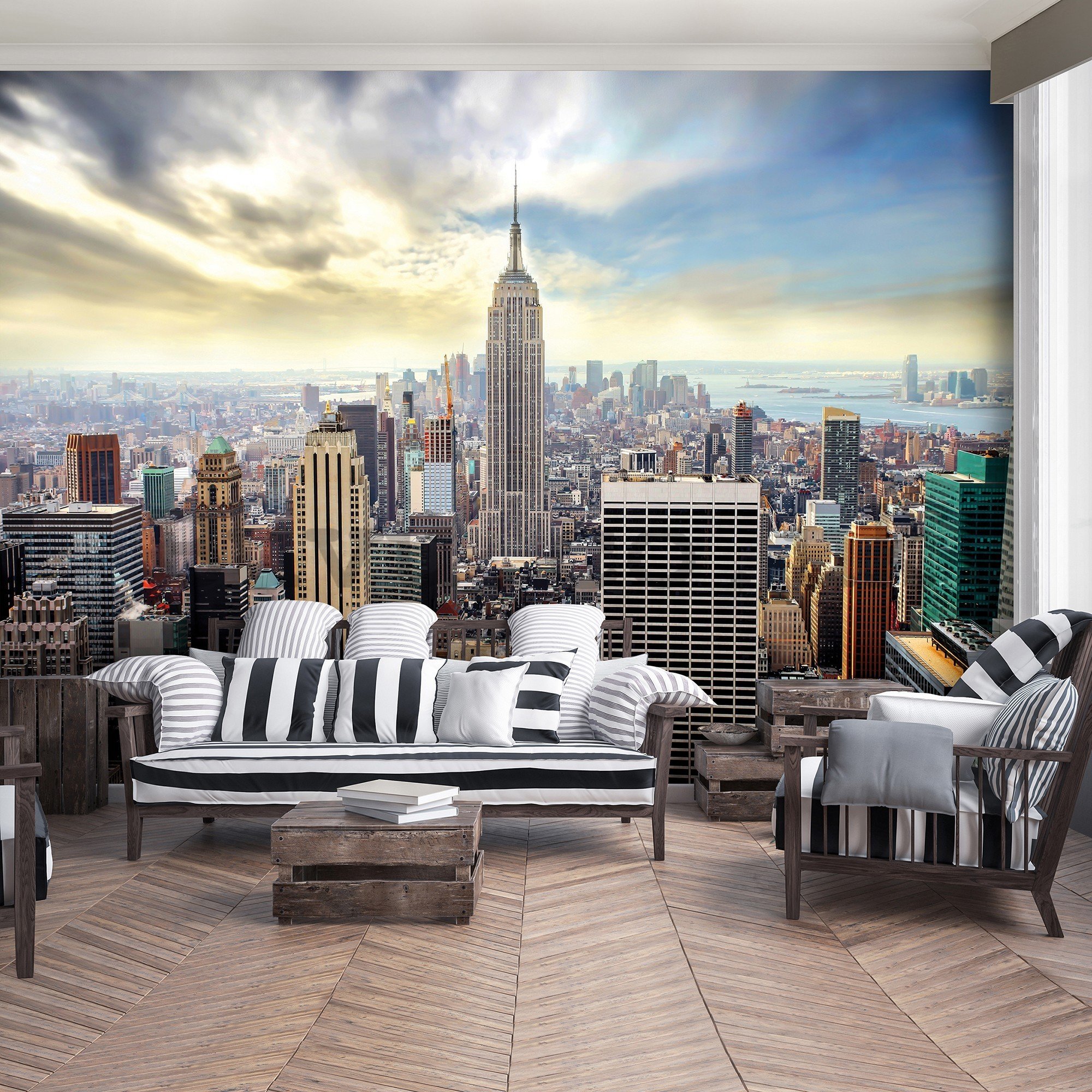 Wall mural vlies: View on New York - 416x254 cm