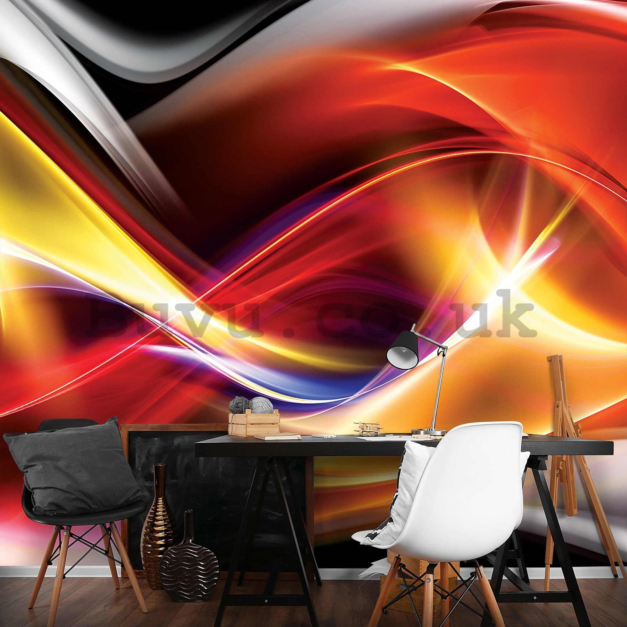 Wall mural vlies: Colourful scheme - 416x254 cm