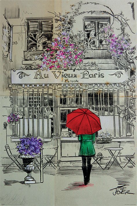 Poster - Au Veiux Paris, Loui Jover